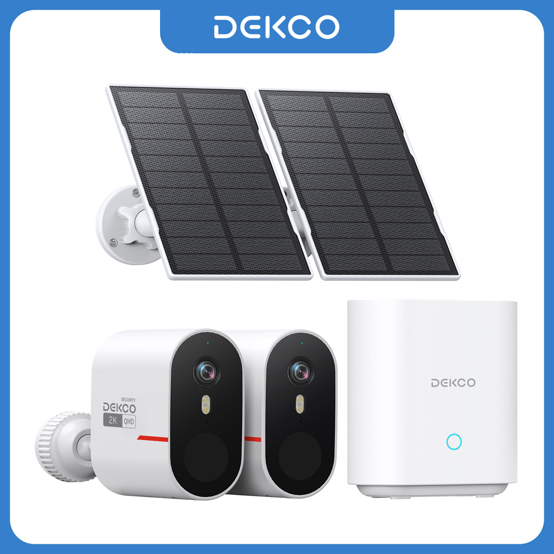 Home Security Video Cameras - Dekco 3MP WiFi Solar Kamera Sistemi