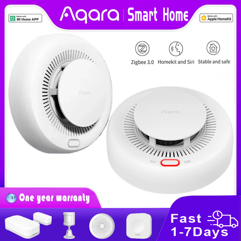 Home Security Xiaomi - Yeni Aqara Duman Dedektörü Zigbee Akıllı