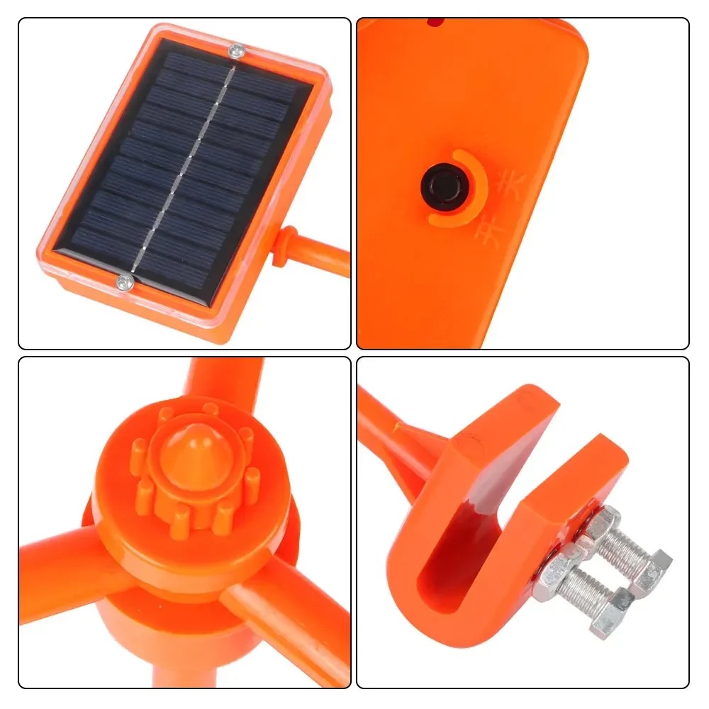 Home Security Yard Sign - Güneş Rüzgarı Enerjili 360 ° Flaş