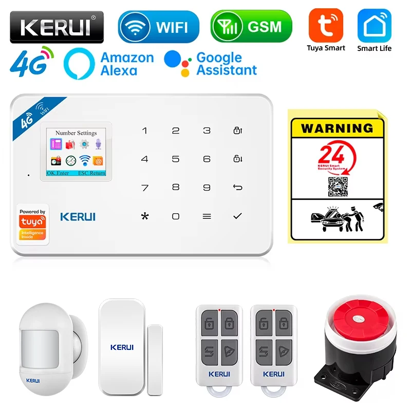 Home Security Technician - KERUI Güvenlik Alarm Sistemi Kiti W184