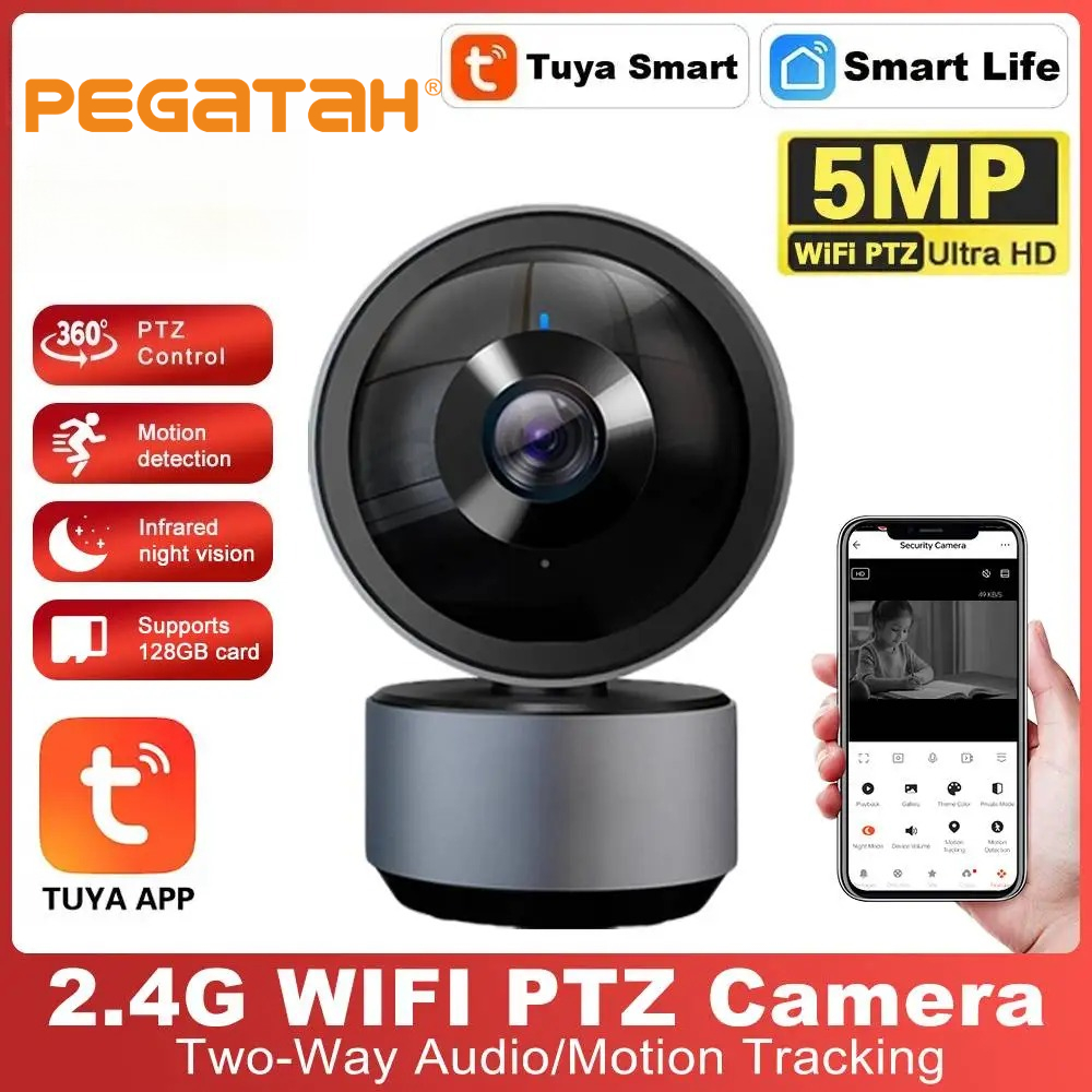 Home Security Camera Xiaomi - PEGATAH 5MP WiFi Video Gözetleme Kamerası,