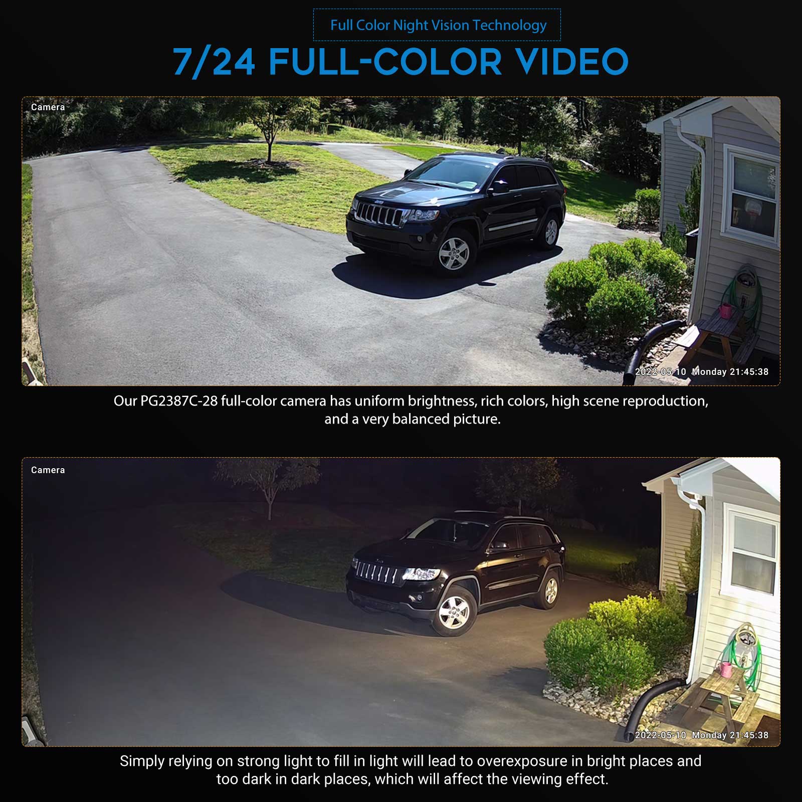 VIKYLIN 5MP Tam Renkli Gece Gö - Home Security Lights Outdoors incelemesi ve fiyatı
