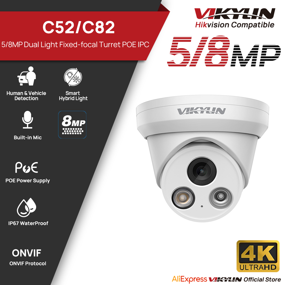 VIKYLIN 5/8MP 4K IP Kamera Çif - Home Security Lights Outdoors incelemesi ve fiyatı