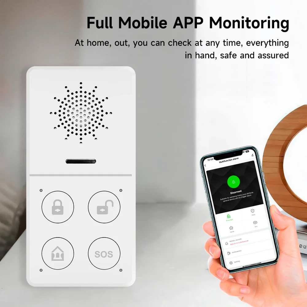 Tuya Wifi Akıllı Alarm Sistemi - Home Security Technician incelemesi ve fiyatı