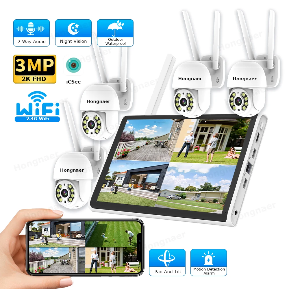 2026 Hongnaer 3MP 4 Kanallı Wi - Home Security Video Cameras incelemesi ve fiyatı