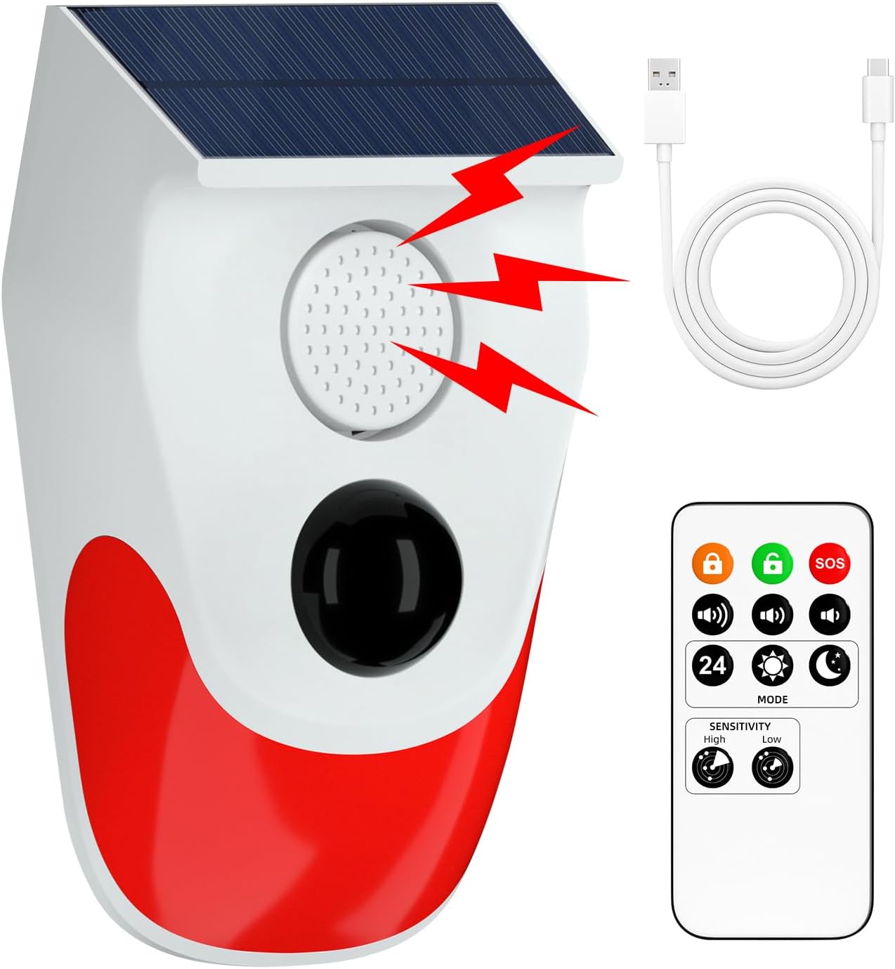 Güneş Enerjili Hareket Sensörü - Home Security Lights Outdoors incelemesi ve fiyatı