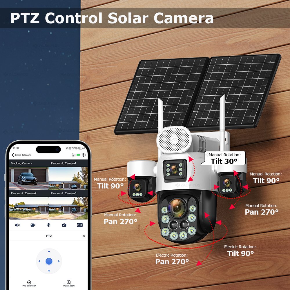4 Lensli Dış Mekan 360 °   Gün - Home Security Video Cameras incelemesi ve fiyatı