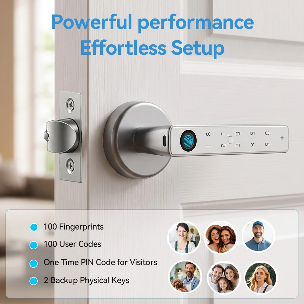 YFK Tuya Akıllı Kapı Kilidi, B - Home Security Keypad incelemesi ve fiyatı