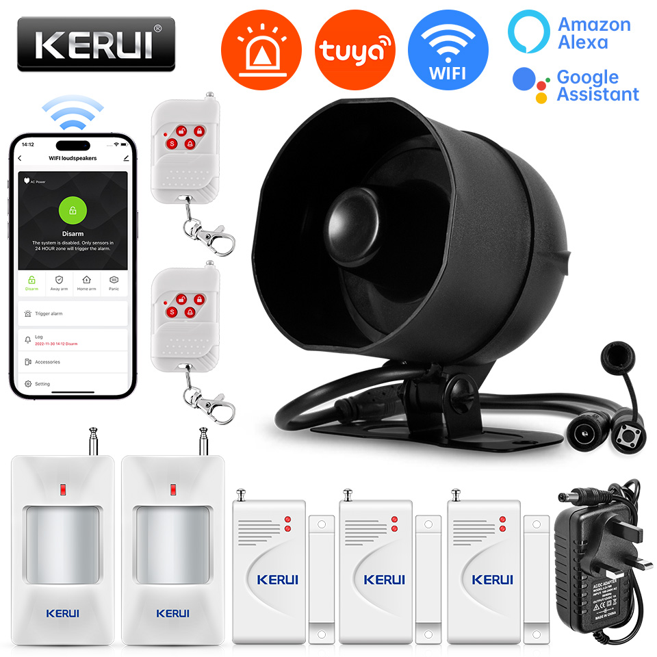 KERUI 120db Siren Alarm Sistem - Home Security Technician incelemesi ve fiyatı