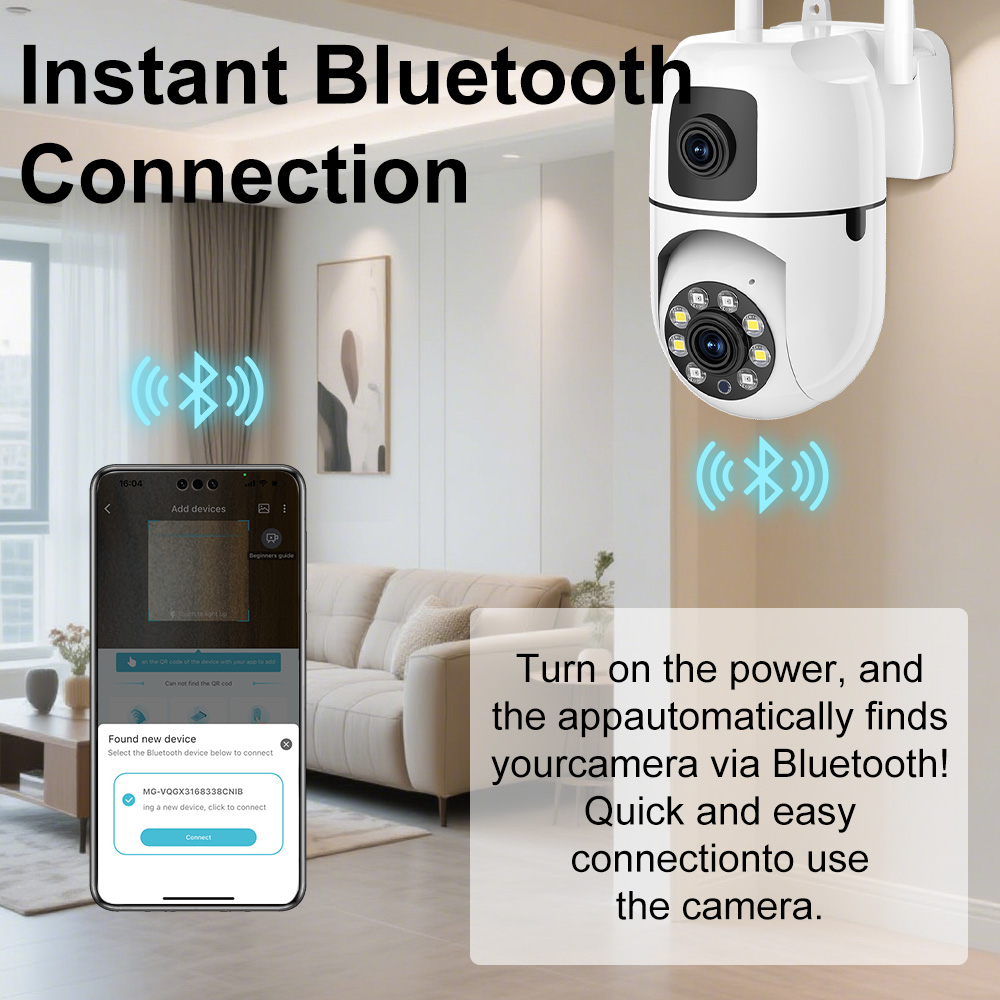 PEGATH 2K Çift Lensli WiFi PTZ - Home Security Camera Xiaomi incelemesi ve fiyatı
