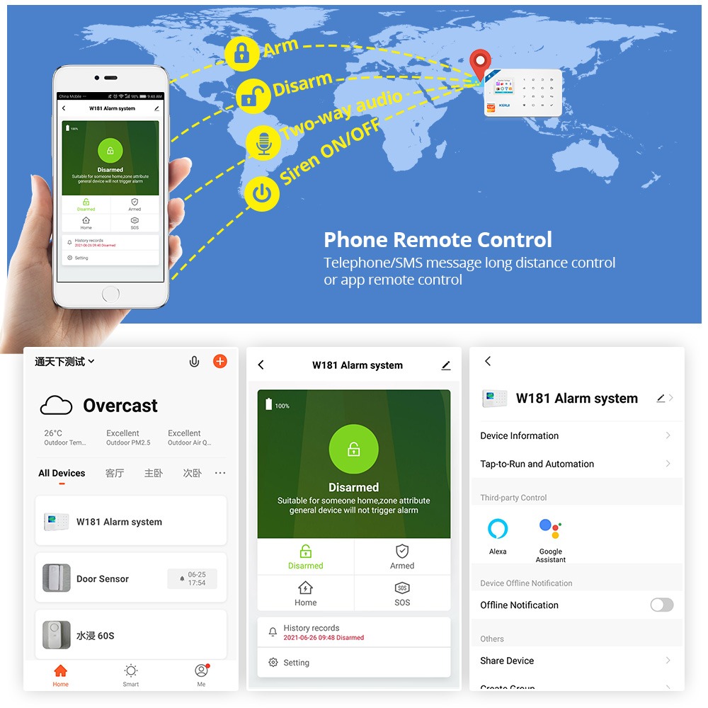 KERUI Güvenlik Alarm Sistemi K - Home Security Technician incelemesi ve fiyatı