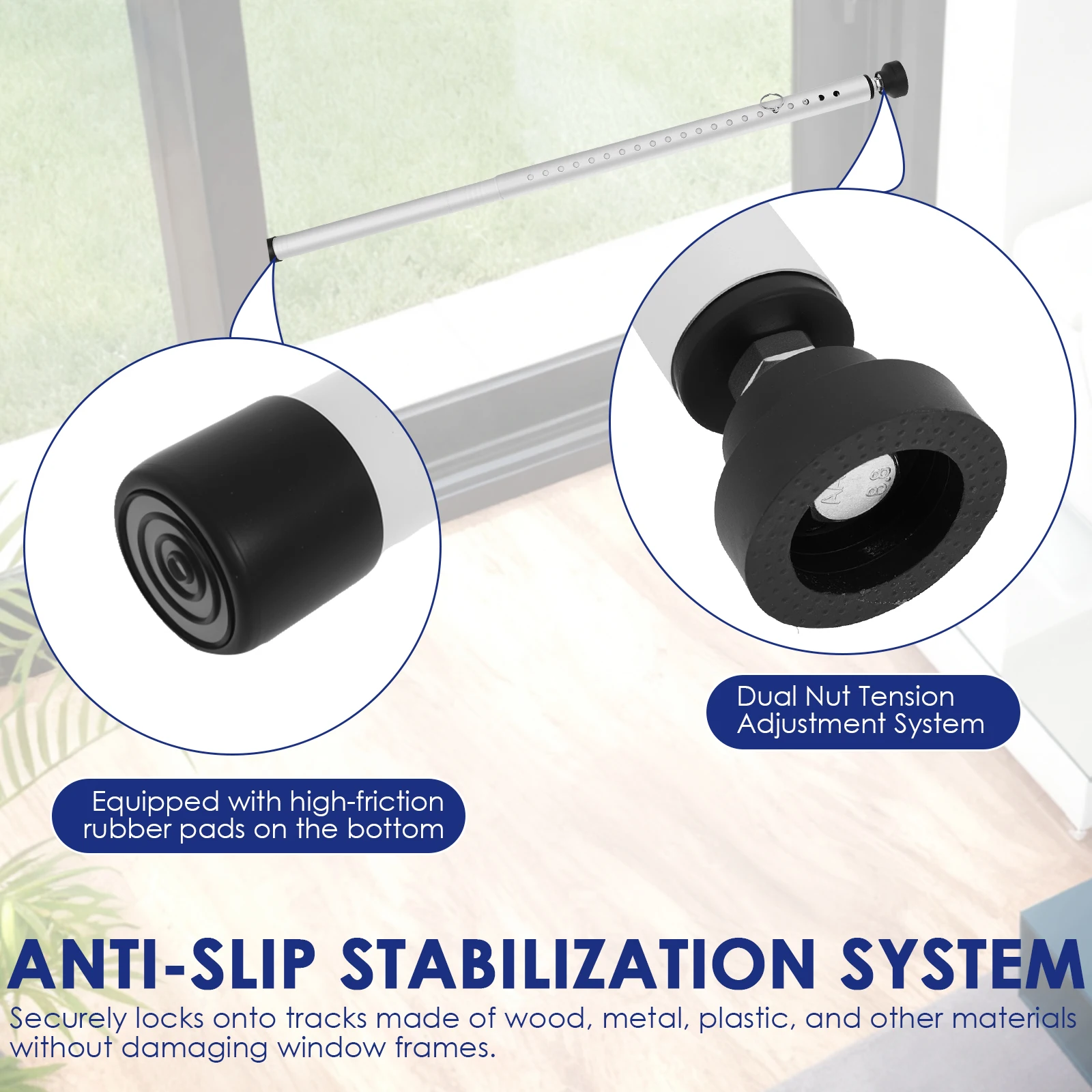 1/2 adet sürgülü kapı güvenlik - Home Security Jammers incelemesi ve fiyatı